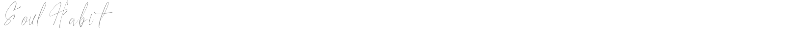 Soul Habit font preview